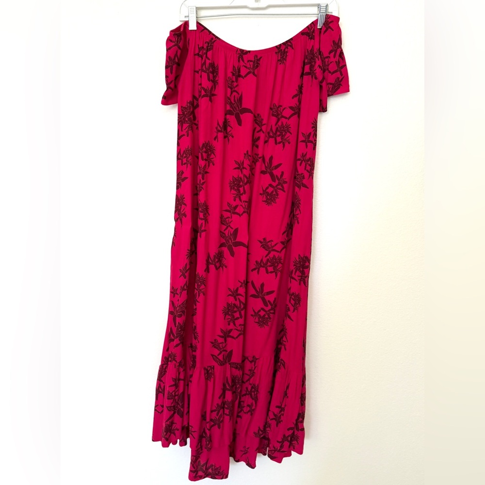 Fighting Eel x Sig Zane Off-the-Shoulder Midi Dress M